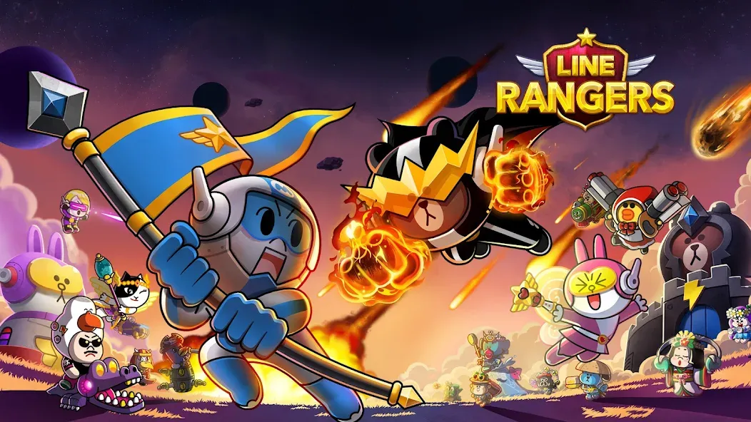 LINE Rangers: Brown-Cony Wars! [МОД: Все открыто, Дополнительные деньги и Меню MOD] Screenshot 5