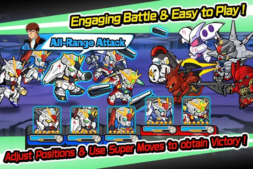 LINE: Gundam Wars (Лайн) [МОД: Много денег, Монет и Все открыто] Screenshot 2