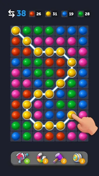 Bubble Link - Connect & Match (Бабл Линк) [МОД: Бесконечные деньги, Монеты и Мега MOD] Screenshot 1