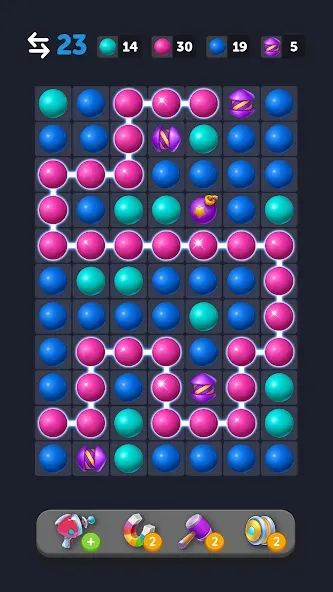 Bubble Link - Connect & Match (Бабл Линк) [МОД: Бесконечные деньги, Монеты и Мега MOD] Screenshot 3