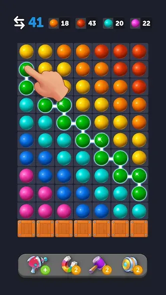 Bubble Link - Connect & Match (Бабл Линк) [МОД: Бесконечные деньги, Монеты и Мега MOD] Screenshot 4