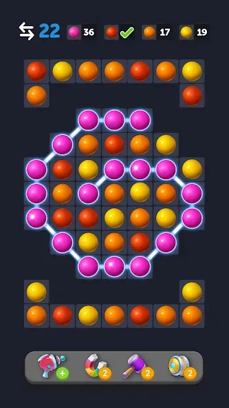 Bubble Link - Connect & Match (Бабл Линк) [МОД: Бесконечные деньги, Монеты и Мега MOD] Screenshot 5