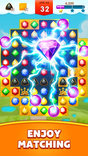Jewels Legend — Match 3 Puzzle (Джуэл Легенд) [MOD: Много монет/Энергии] - Скриншот 3