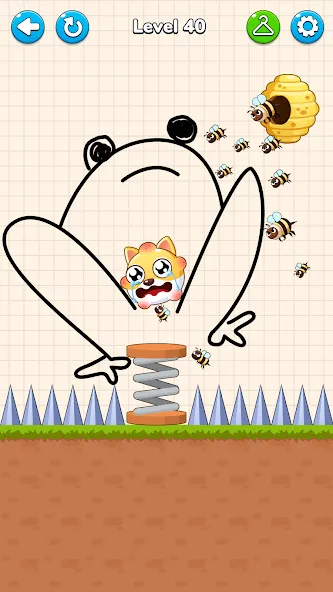 Draw to Save - Save the Dog [МОД: Все открыто, Дополнительные деньги и Меню MOD] Screenshot 3