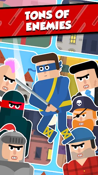 Mr Ninja - Slicey Puzzles (Мистер Ниндзя) [МОД: Много монет, Открытые уровни и Мега MOD] Screenshot 3