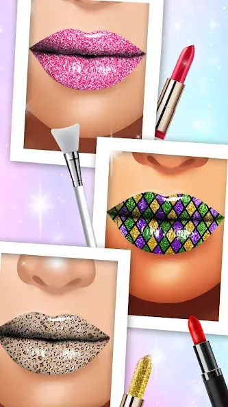 Lip Art Makeup Beauty Game [МОД: Много монет, Открытые уровни и Мега MOD] Screenshot 1