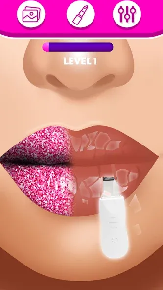 Lip Art Makeup Beauty Game [МОД: Много монет, Открытые уровни и Мега MOD] Screenshot 5