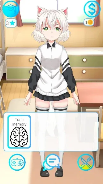My anime girl 2 (Май аниме грл 2) [МОД: Все открыто, Дополнительные деньги и Меню MOD] Screenshot 3