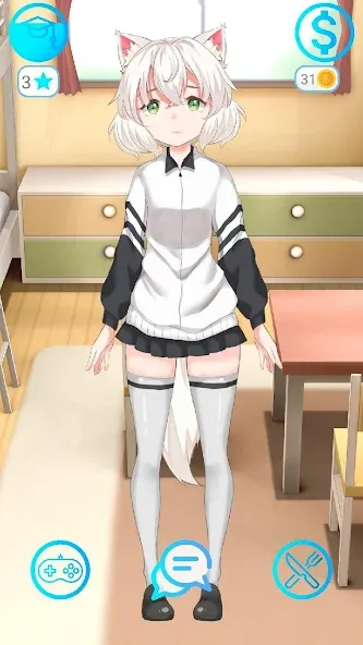 My anime girl 2 (Май аниме грл 2) [МОД: Все открыто, Дополнительные деньги и Меню MOD] Screenshot 5