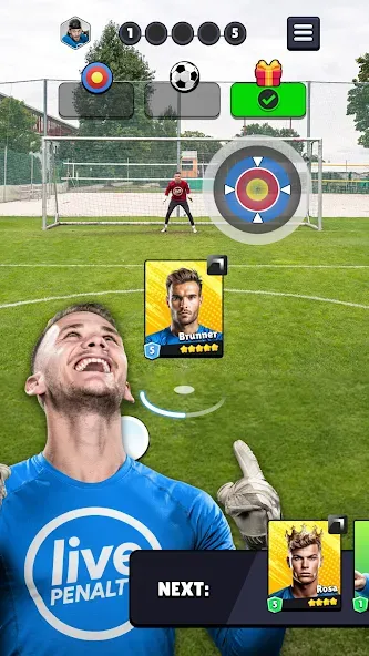 Live Penalty (Лайв Пенальти Клаш) [МОД: Бесконечные деньги, Монеты и Мега MOD] Screenshot 1