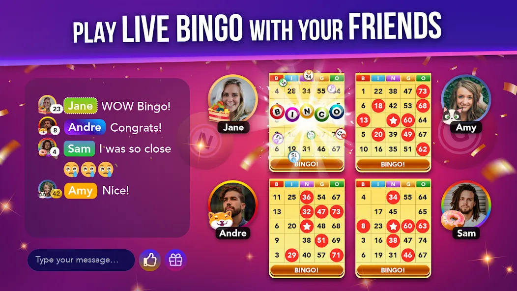 Live Play Bingo: Real Hosts (Лайв Плей Бинго) [МОД: Меню, Бесконечные монеты и Открытые уровни] Screenshot 5