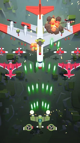 Burning Sky: Aircraft Combat (Бернинг Скай) [МОД: Деньги, Монеты и Меню MOD] Screenshot 2