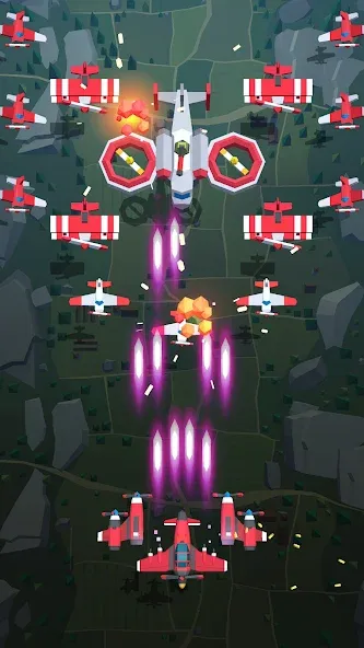 Burning Sky: Aircraft Combat (Бернинг Скай) [МОД: Деньги, Монеты и Меню MOD] Screenshot 4