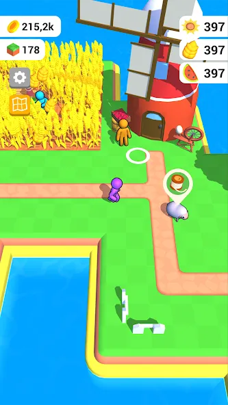Farm Land - Farming life game (Фарм Лэнд) [МОД: Деньги, Монеты и Меню MOD] Screenshot 1