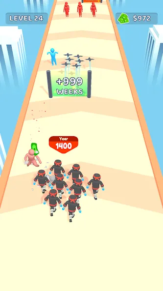 Crowd Evolution! [МОД: Деньги, Монеты и Меню MOD] Screenshot 2