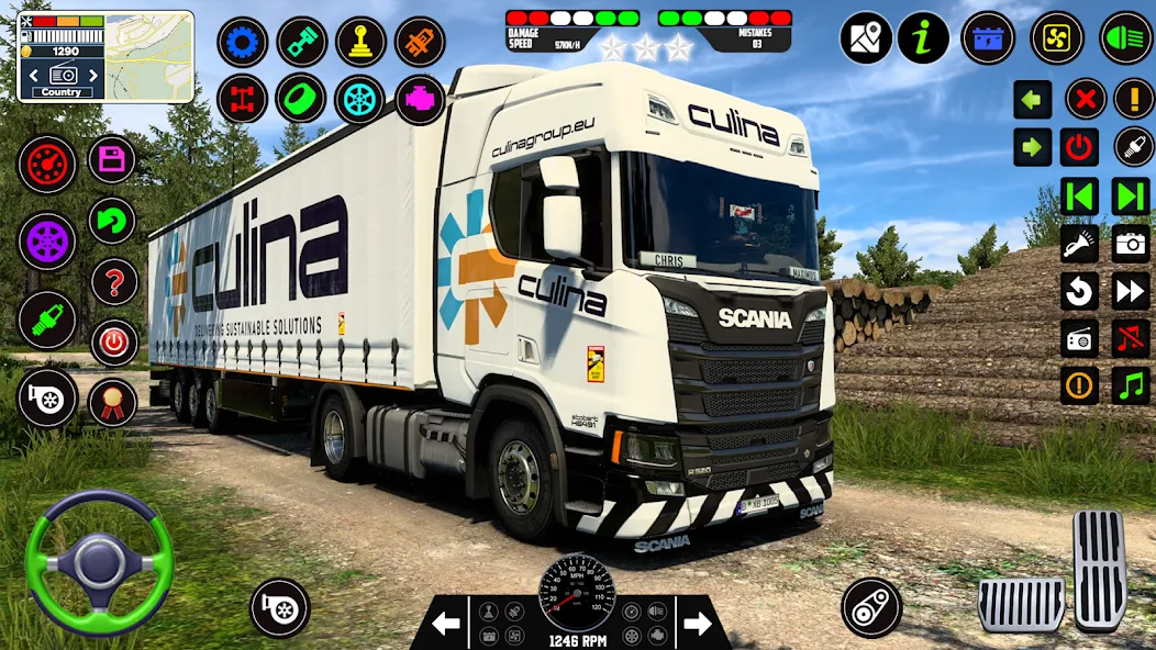 City Truck Simulator 2023 [МОД: Все открыто, Дополнительные деньги и Меню MOD] Screenshot 1