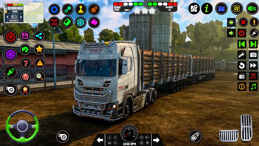 City Truck Simulator 2023 [МОД: Все открыто, Дополнительные деньги и Меню MOD] Screenshot 2