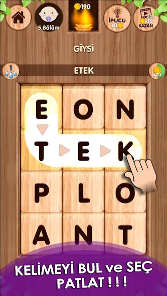 Düşen! Kelime Oyunu [МОД: Много денег, Монет и Все открыто] Screenshot 1
