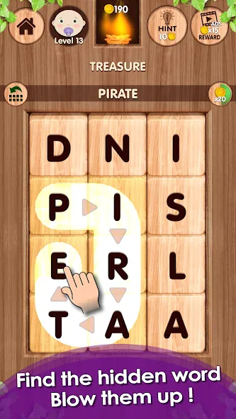 Falling Word Games - Addictive (Фоллинг Уорд Геймс) [МОД: Все открыто, Дополнительные деньги и Меню MOD] Screenshot 1