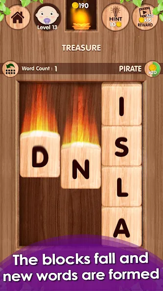 Falling Word Games - Addictive (Фоллинг Уорд Геймс) [МОД: Все открыто, Дополнительные деньги и Меню MOD] Screenshot 2