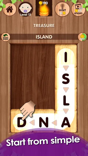 Falling Word Games - Addictive (Фоллинг Уорд Геймс) [МОД: Все открыто, Дополнительные деньги и Меню MOD] Screenshot 3