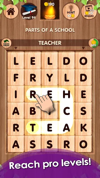 Falling Word Games - Addictive (Фоллинг Уорд Геймс) [МОД: Все открыто, Дополнительные деньги и Меню MOD] Screenshot 4