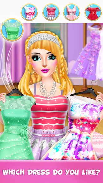 Braided Hair Salon Girls Games [МОД: Все открыто, Дополнительные деньги и Меню MOD] Screenshot 5