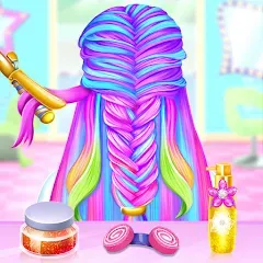 Скачать Braided Hair Salon Girls Games [МОД: Все открыто, Дополнительные деньги и Меню MOD] | Взлом Braided Hair Salon Girls Games на Андроид
