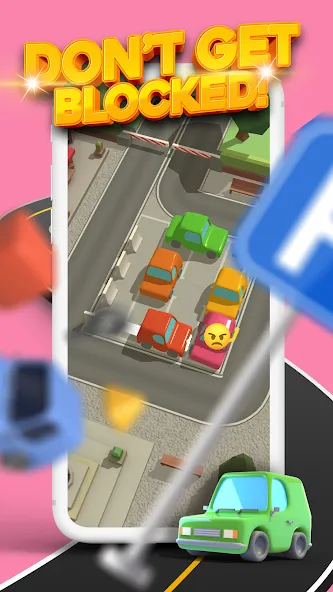 Parking Jam 3D (Парковочный затор 3D) [МОД: Меню, Бесконечные монеты и Открытые уровни] Screenshot 2