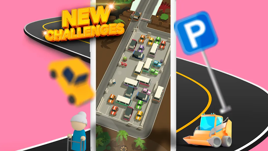 Parking Jam 3D (Парковочный затор 3D) [МОД: Меню, Бесконечные монеты и Открытые уровни] Screenshot 4