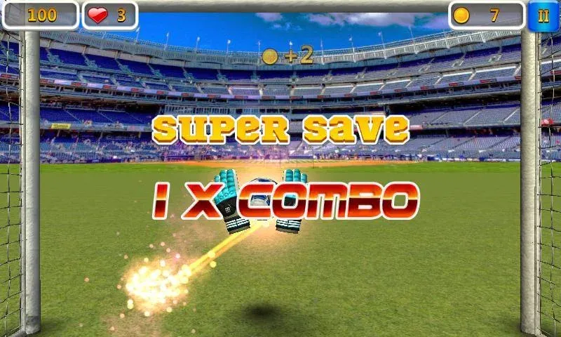 Super Goalkeeper - Soccer Game (упер Вратарь) [МОД: Меню, Бесконечные монеты и Открытые уровни] Screenshot 1