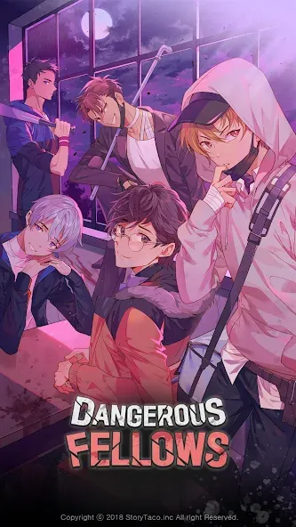 Dangerous Fellows:Otome Dating [МОД: Все открыто, Дополнительные деньги и Меню MOD] Screenshot 1