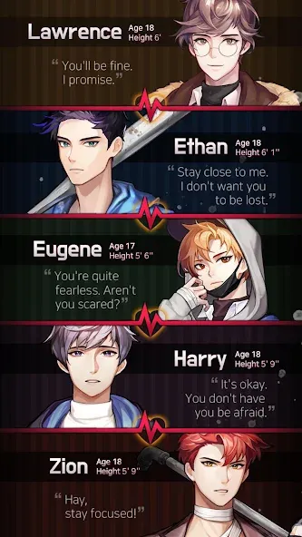 Dangerous Fellows:Otome Dating [МОД: Все открыто, Дополнительные деньги и Меню MOD] Screenshot 3