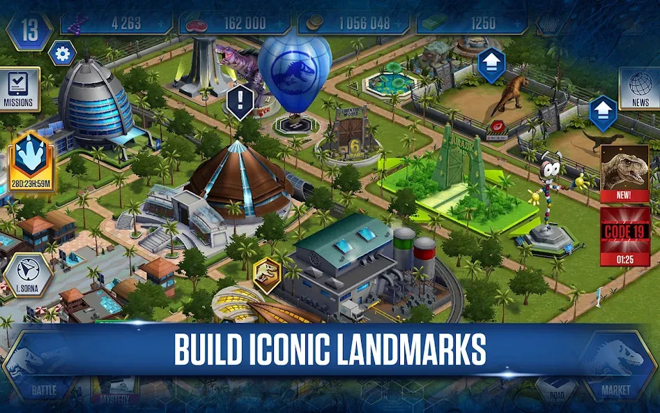 Jurassic World™: The Game (Джурассик Ворлд) [МОД: Все открыто, Дополнительные деньги и Меню MOD] Screenshot 2