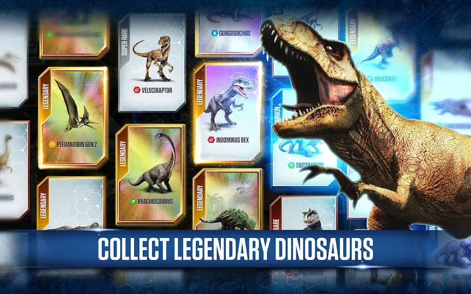Jurassic World™: The Game (Джурассик Ворлд) [МОД: Все открыто, Дополнительные деньги и Меню MOD] Screenshot 4