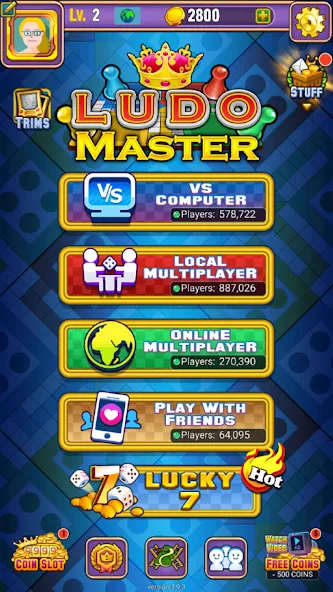 Ludo Master™ - Ludo Board Game (Лудо Мастер) [МОД: Все открыто, Дополнительные деньги и Меню MOD] Screenshot 4