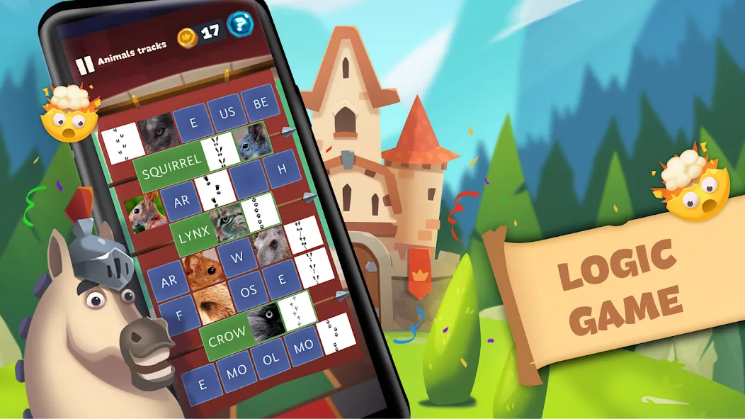 Word Logic - Brain Game Puzzle [МОД: Много монет, Открытые уровни и Мега MOD] Screenshot 1