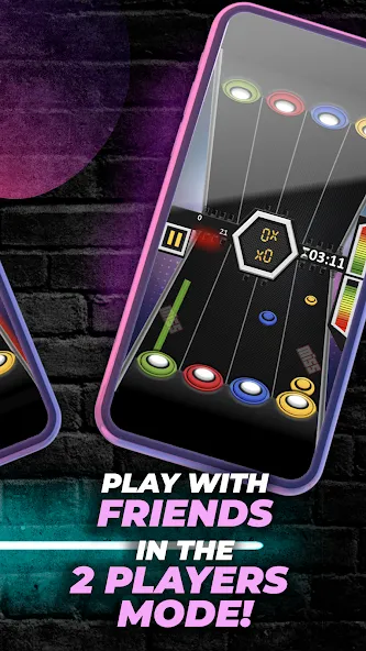 Guitar Hero Game: EDM Music (ЭДМ) [МОД: Деньги, Монеты и Меню MOD] Screenshot 4