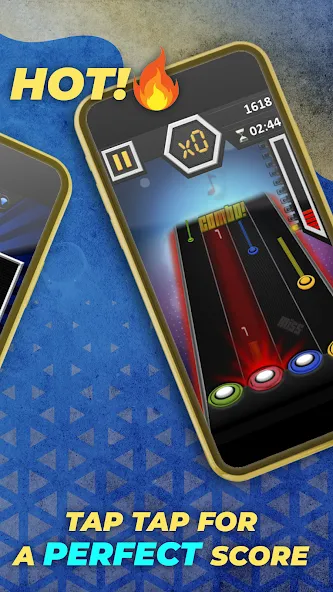 Guitar Hero Mobile: Music Game (Гитар Хиро Мобайл) [МОД: Много денег, Монет и Все открыто] Screenshot 3