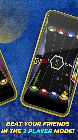 Guitar Hero Mobile: Music Game (Гитар Хиро Мобайл) [МОД: Много денег, Монет и Все открыто] Screenshot 4