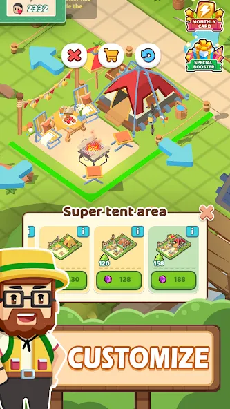 Campsite Craze: Puzzle Merge (Кемпинговая Лихорадка) [МОД: Бесконечные деньги, Монеты и Мега MOD] Screenshot 5