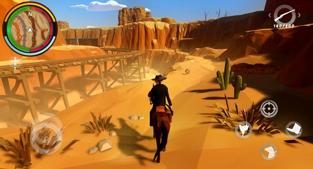 West Cowboy Western Polygon [МОД: Деньги, Монеты и Меню MOD] Screenshot 1