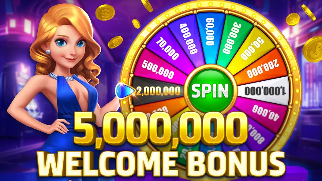 HighRoller Vegas: Casino Games (Хайроллер Вегас) [МОД: Деньги, Монеты и Меню MOD] Screenshot 1
