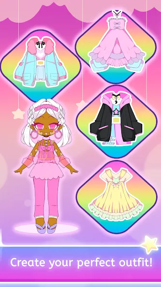 Mimistar dress up chibi doll (Министар) [МОД: Бесконечные деньги, Монеты и Мега MOD] Screenshot 3