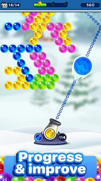 Bubble Pop Games: Shooter Cash [МОД: Все открыто, Дополнительные деньги и Меню MOD] Screenshot 2