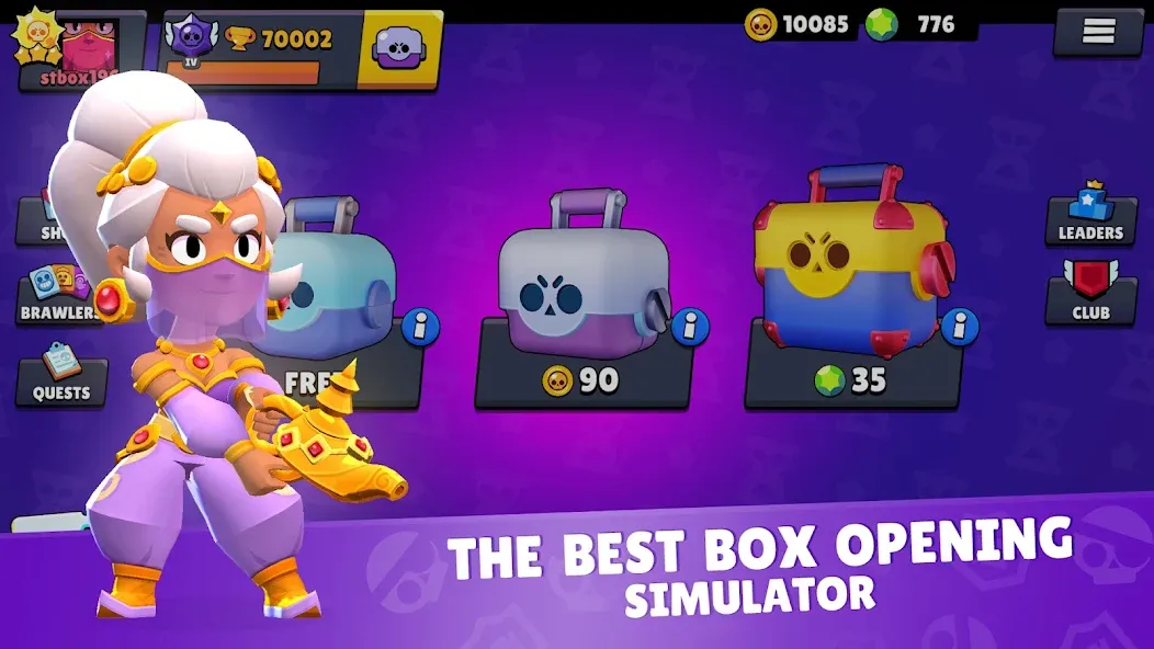 Star Box Simulator for BS [МОД: Меню, Бесконечные монеты и Открытые уровни] Screenshot 1