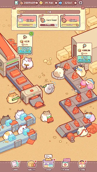 Hamster Bag Factory : Tycoon (Хэмстер сумка фабрика) [МОД: Много денег, Монет и Все открыто] Screenshot 5
