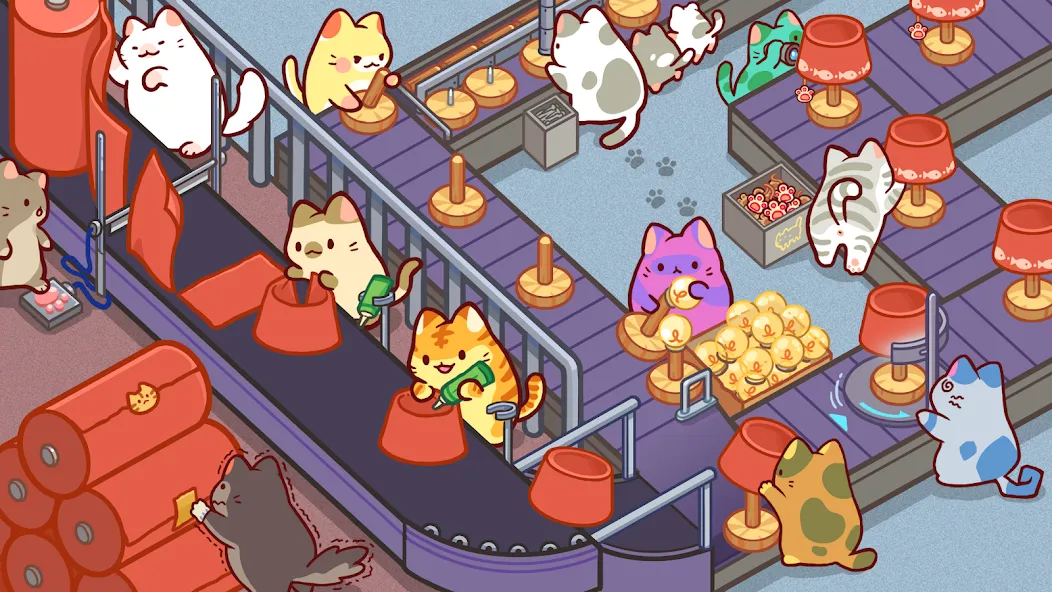 Kitty Cat Tycoon (Китти Кэт Тайкун) [МОД: Меню, Бесконечные монеты и Открытые уровни] Screenshot 2