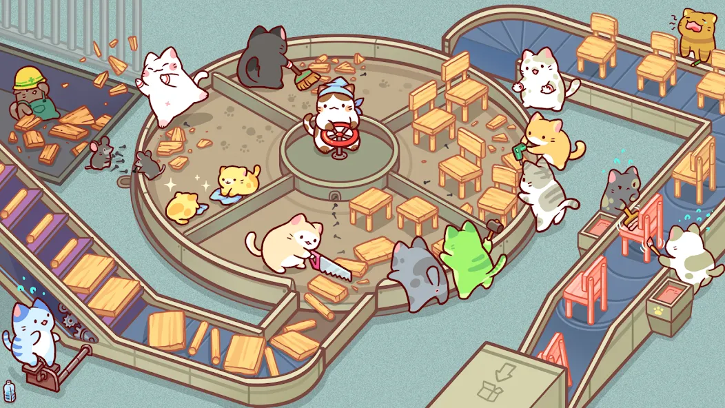 Kitty Cat Tycoon (Китти Кэт Тайкун) [МОД: Меню, Бесконечные монеты и Открытые уровни] Screenshot 3