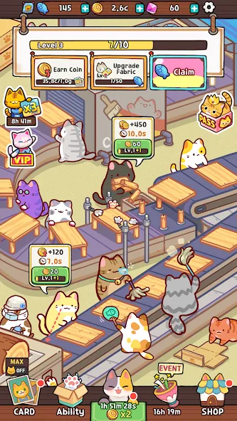 Kitty Cat Tycoon (Китти Кэт Тайкун) [МОД: Меню, Бесконечные монеты и Открытые уровни] Screenshot 5